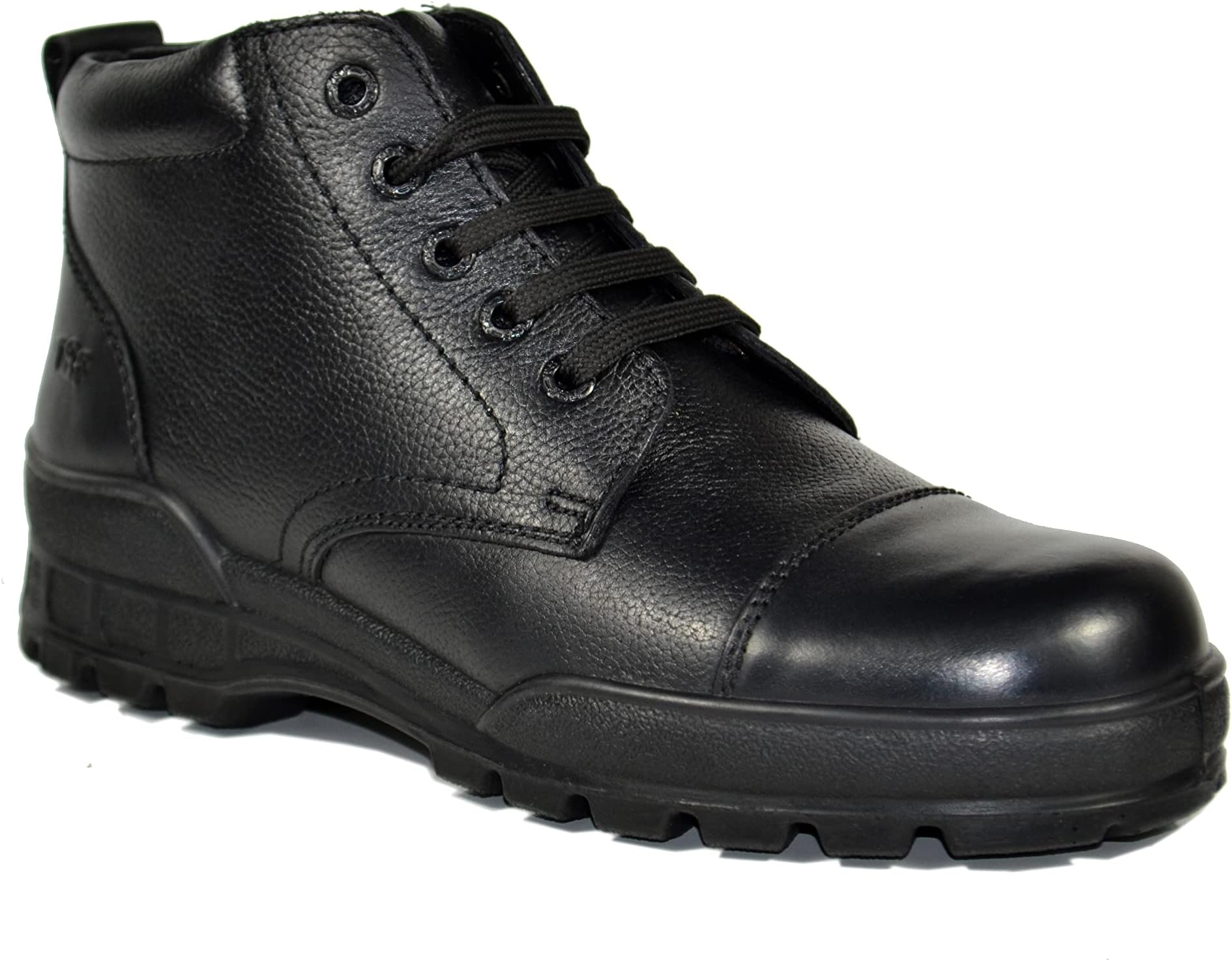 TSFMen's Leather Police Boot with Zip