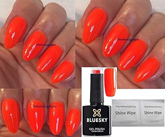 Bluesky Bright Orange Neon 05 Nail Gel Polish UV LED Soak Off 10ml