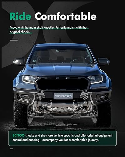 Miniatura 7 de Amortiguadores, par trasero SCITOO de amortiguadores de gas Fis 2005 2006 2007 2008 2009 2010 2011 2012 para Ford para F-250 Super Duty, 2005-2007