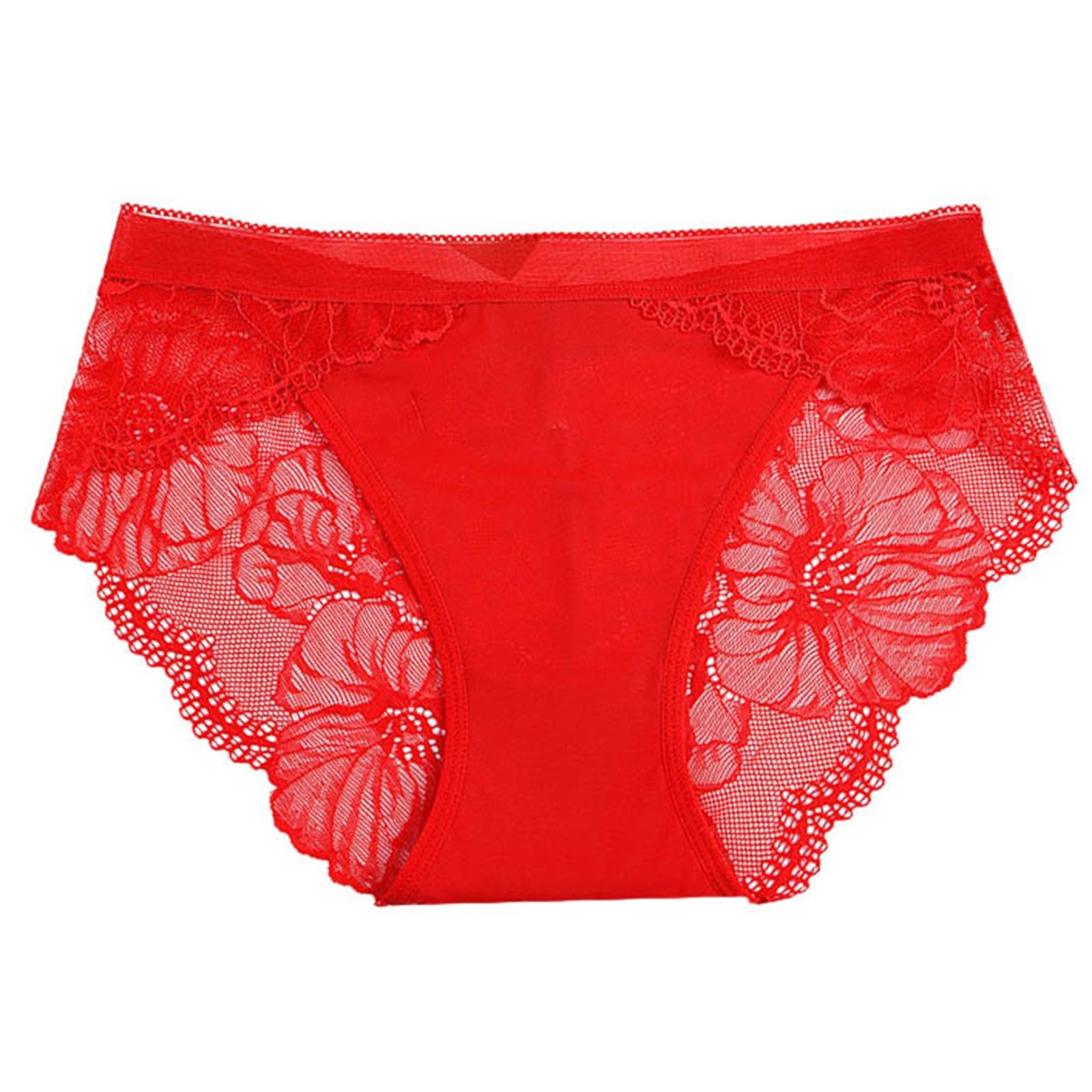 Ladies Sexy Lace Breathable Pure Crotch Lifting Triangle Underwear Butt Pads Underwear for Women plus Size