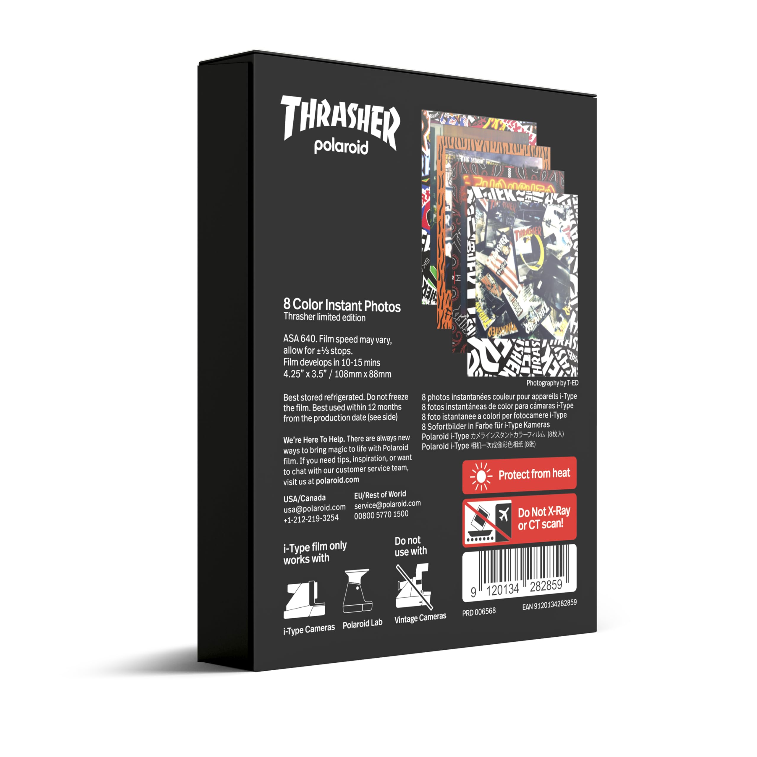 Polaroid Color i-Type Film - Thrasher Limited Edition (8 Photos