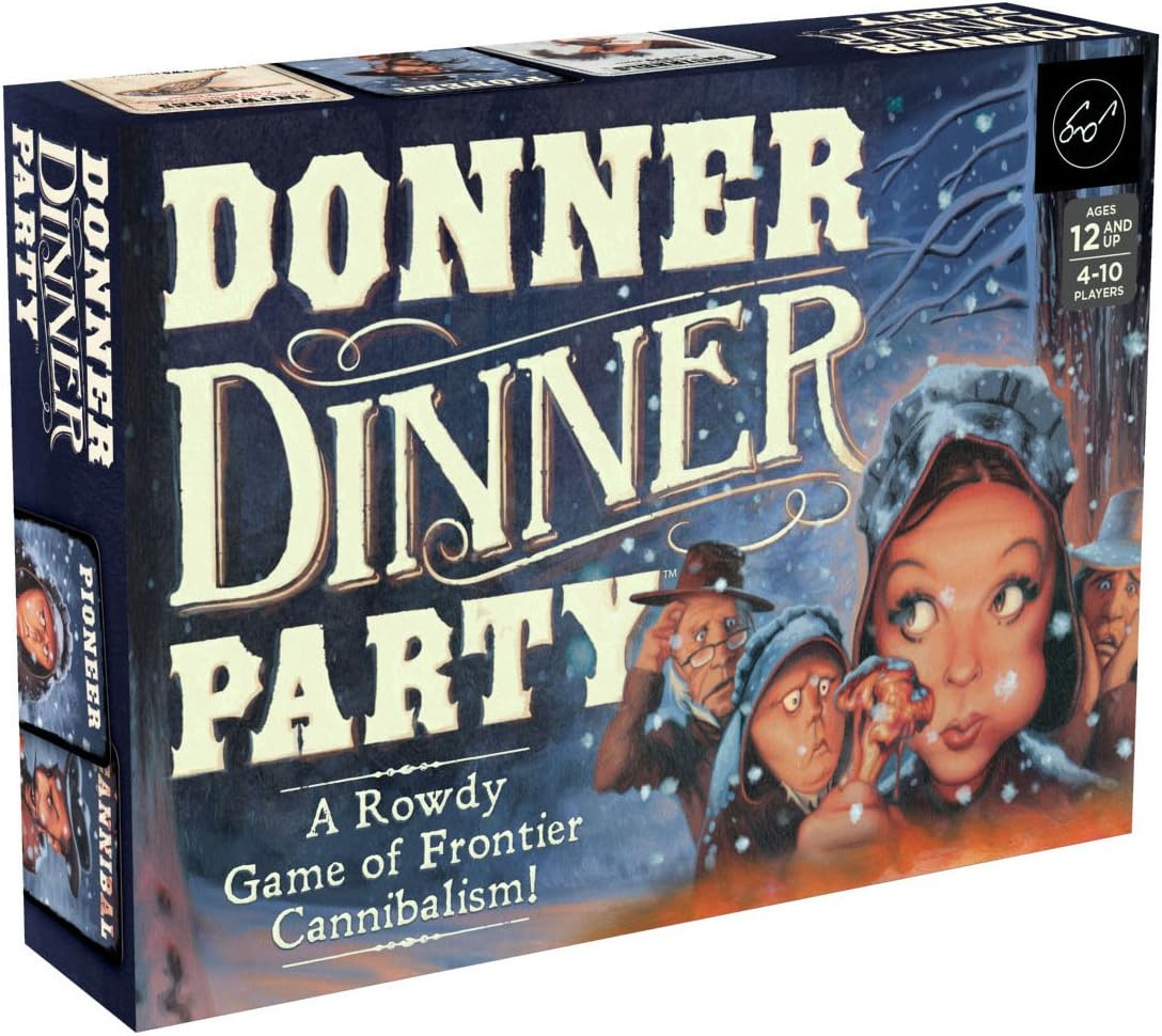 Chronicle Books Donner Dinner Party: A Rowdy Game of Frontier Cannibalism! (Weird Games for Parties, Wild West Frontier Game)