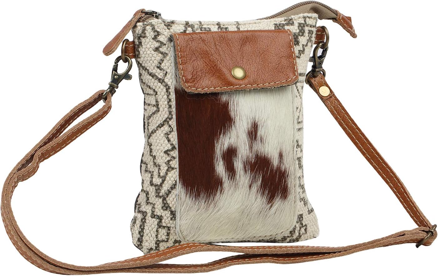 Myra Bag Cowprint Purse - Cowprint Bags for Women, Over The Shoulder Purse