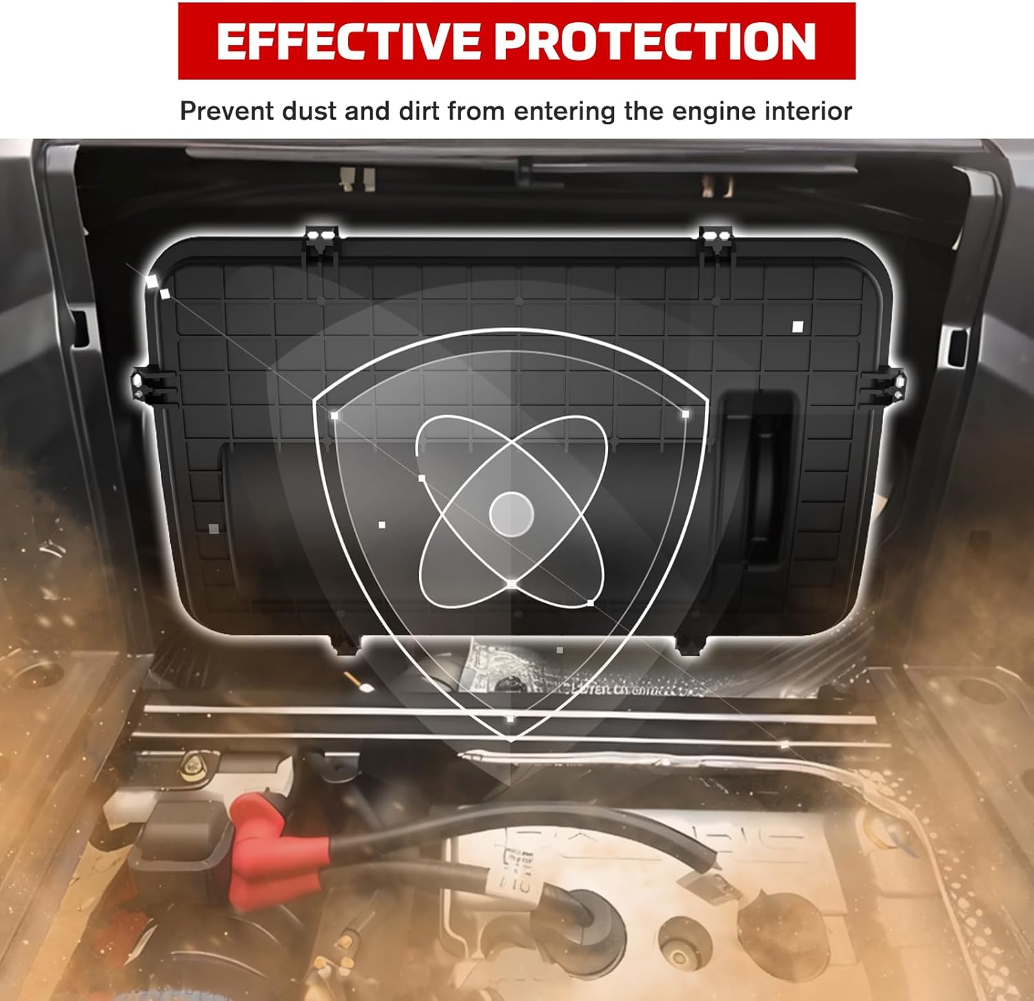 Air Filter Cover for RZR XP 1000, Heavy Duty Airbox Cover Assembly for Polaris RZR XP 1000/XP4 1000 2014-2023/ RZR XP Turbo/XP4 Turbo 2016-2021 Accessories, Replace #1240748