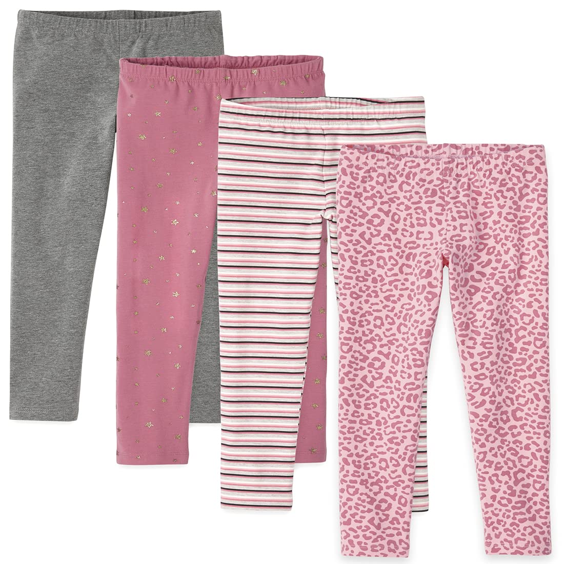 Girls' Print Knit Leggings 4-Pack