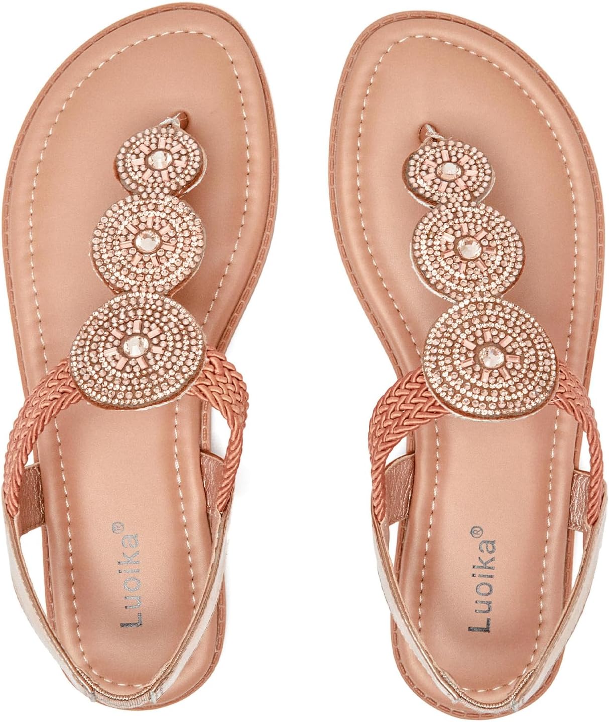 Luoika Women's Flat Sandals - Comfortable Summer Style