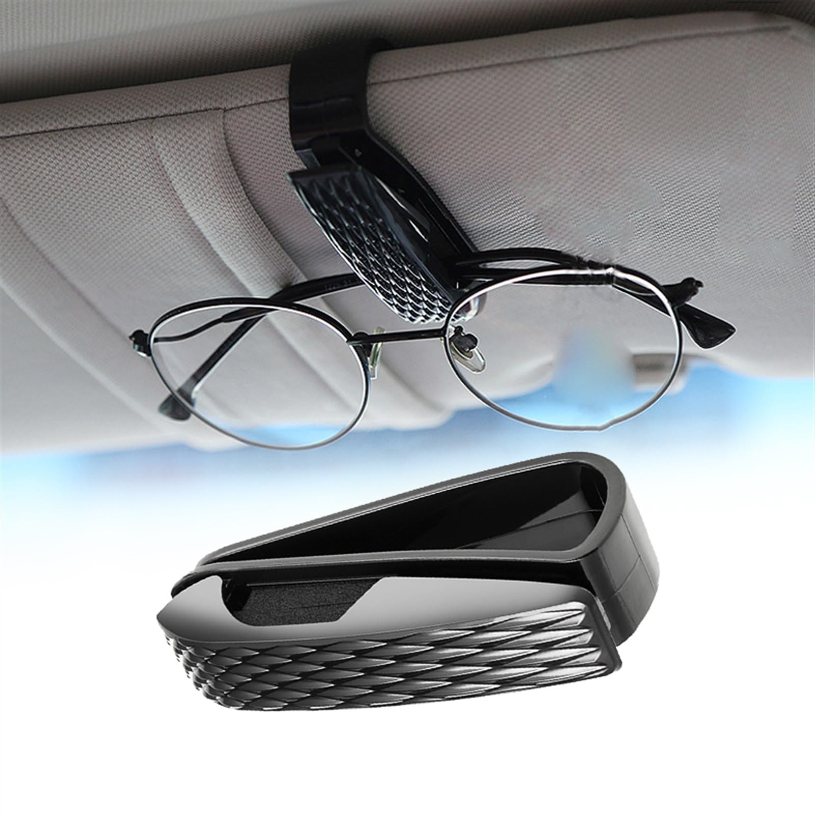 Clip di Fissaggio per Occhiali Portatili per Auto per Kia per Rio Supporto per Occhiali da Sole con Visiera Parasole per Auto