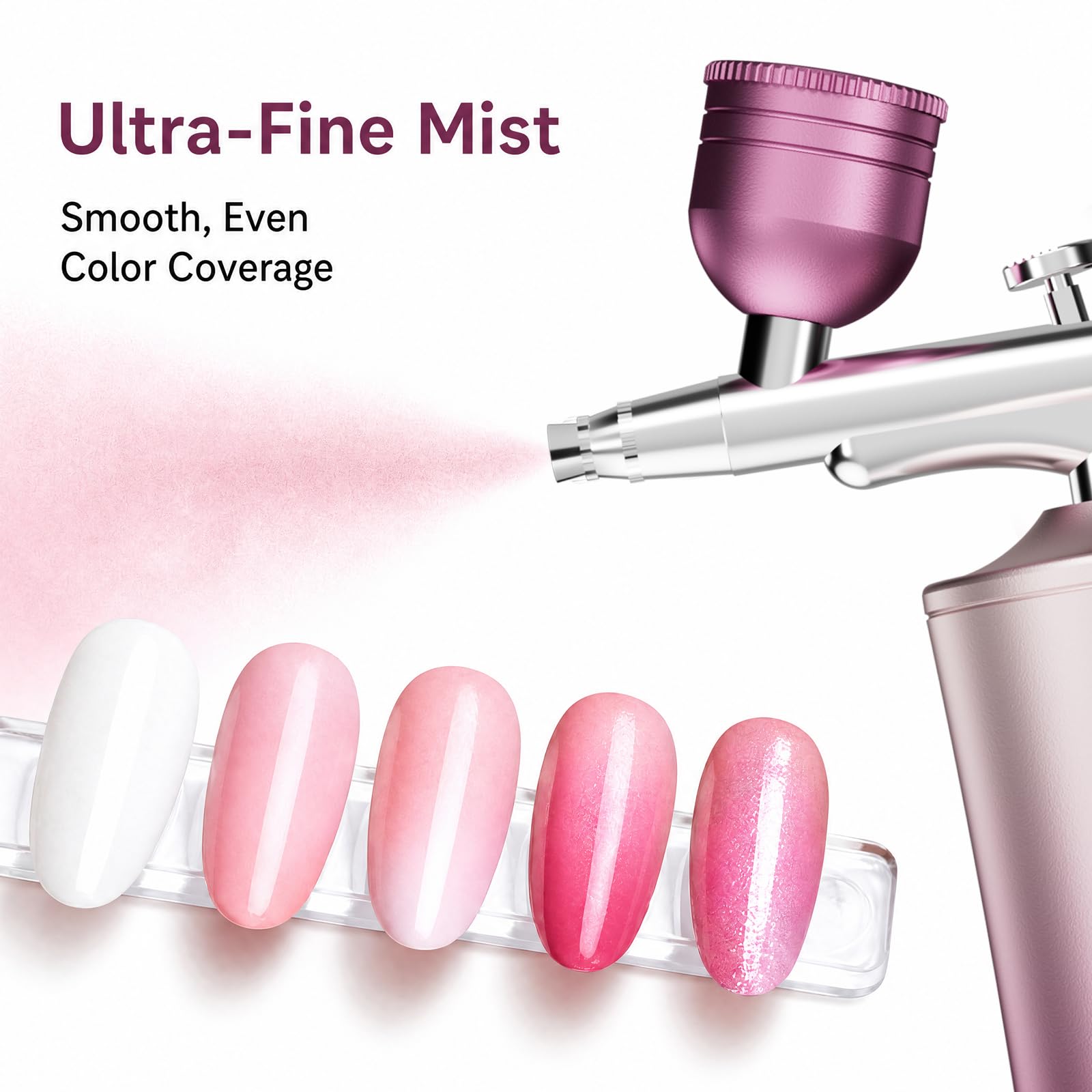 Cordless Airbrush Kit - Nail Art, Makeup & More -6