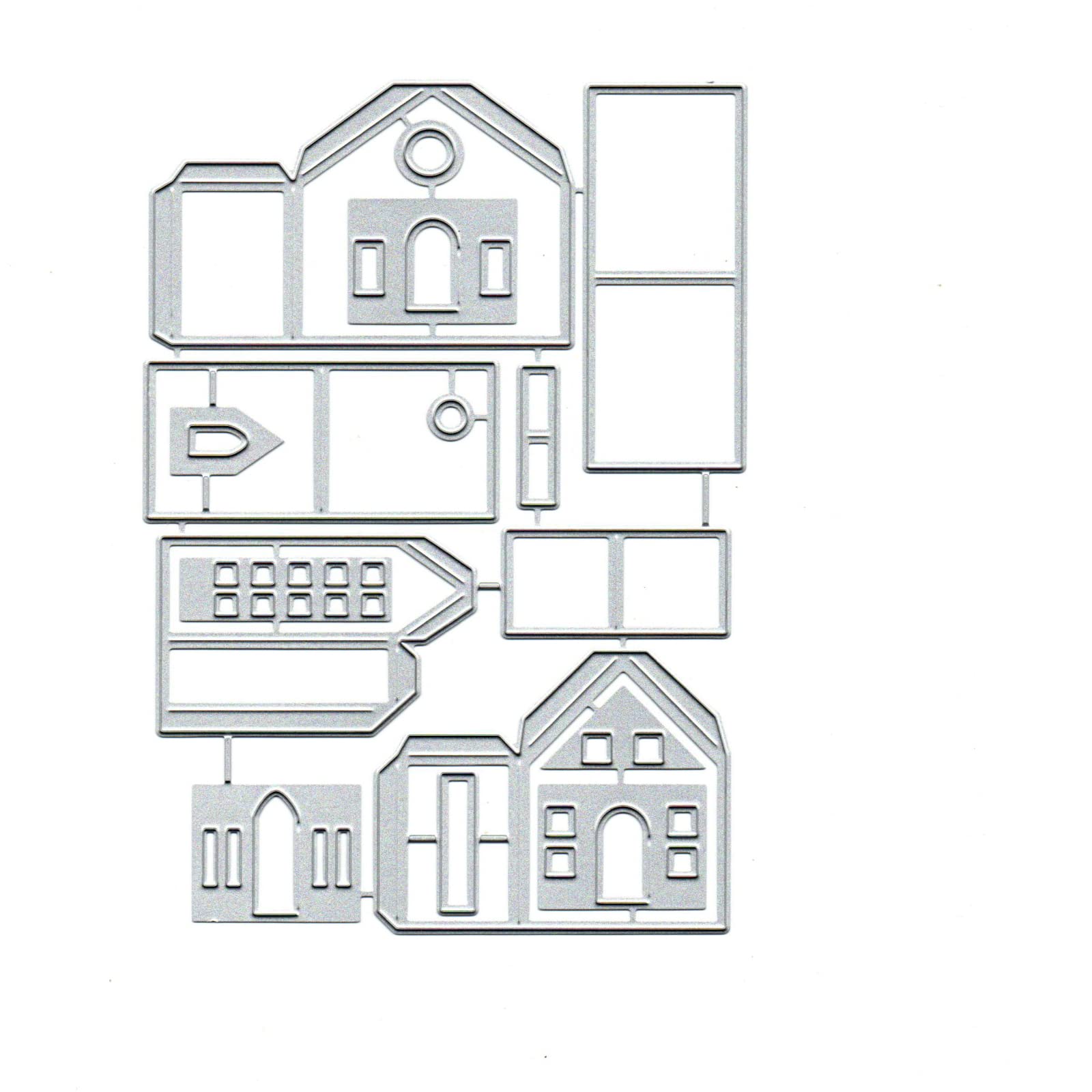 House Building Metal Cutting Dies – Scrapbooking, DIY Paper Card Embossing Stencil