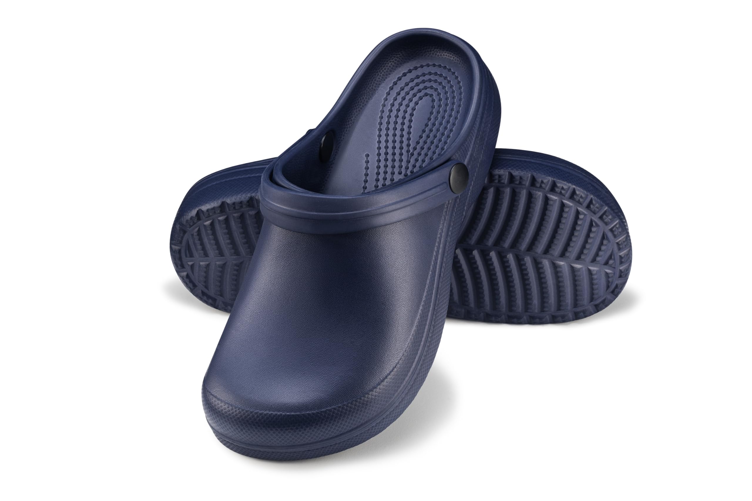 ESTRO Gartenclogs Damen Clogs Gummi - Gummi Gartenschuhe Damen Clogs Garten Leicht Gummischuhe Sommer F07 (39 EU, Dunkelblau)