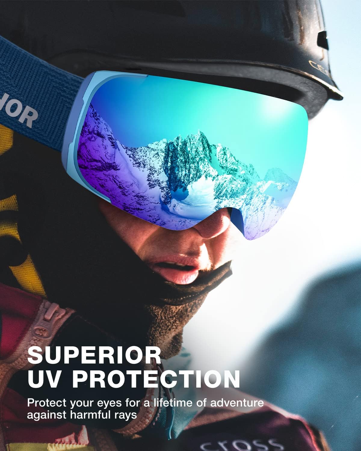 ZIONOR Ski Goggles, Z1 Zipon HD Lens Snow Snowboard Goggles for Men Women Adult - Image 5