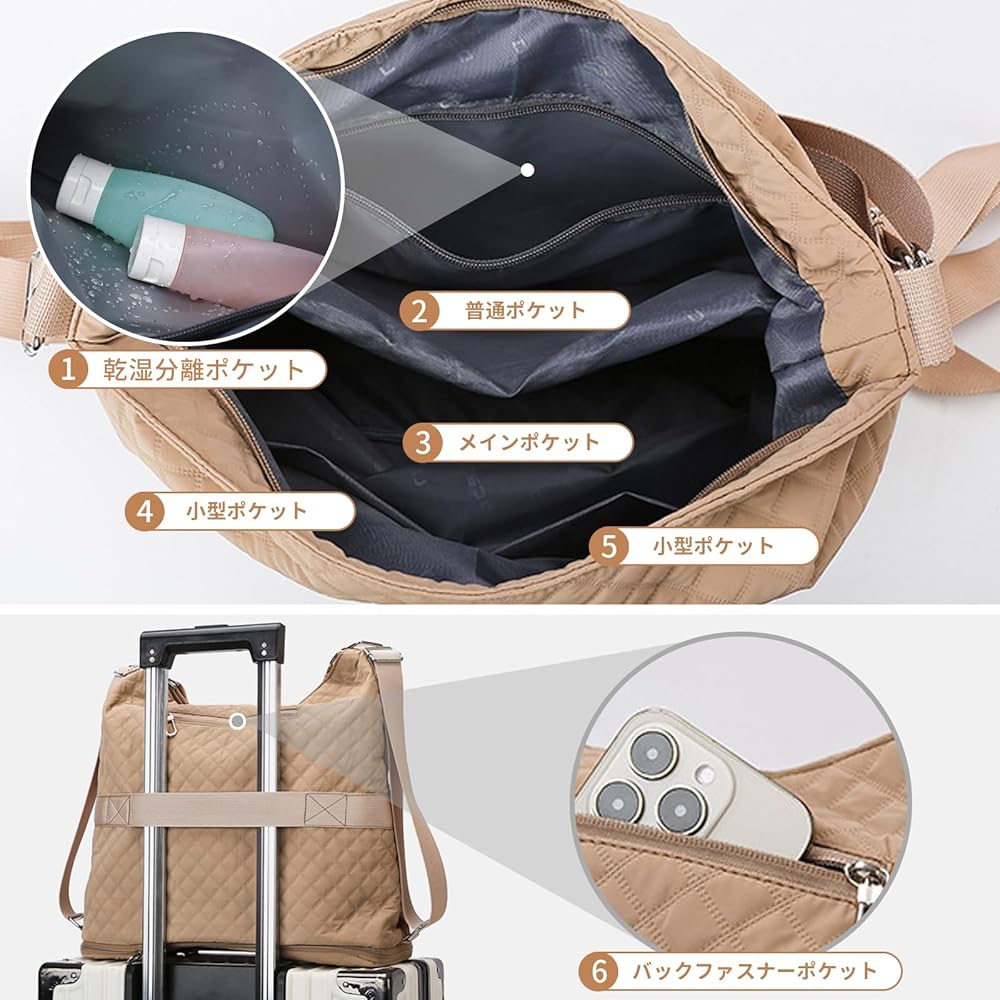 Amazon | [Manatsulife] スポーツバッグ ボストンバッグ 1層拡張