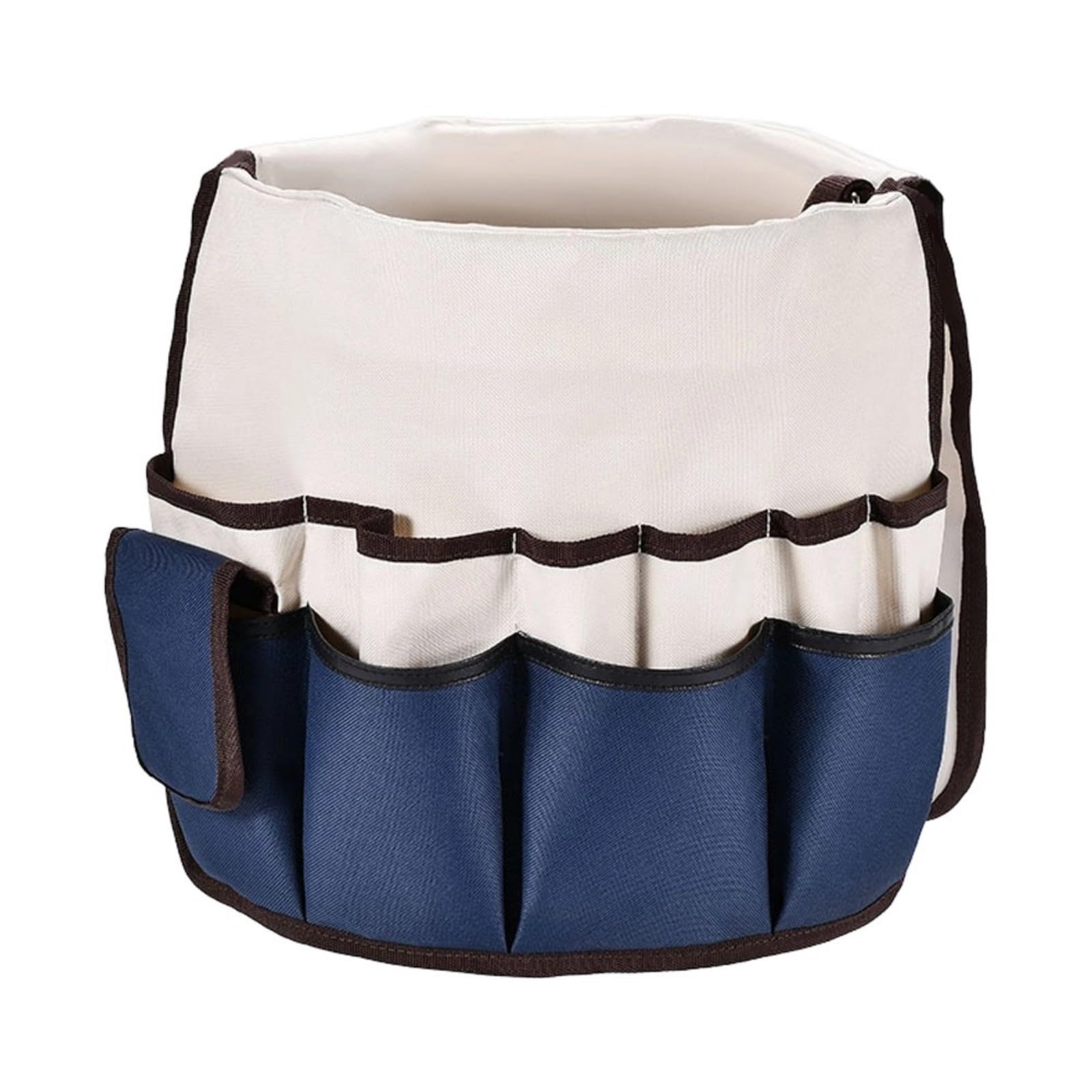 Geavonyg Foldable Tool Storage Bucket For Garden Saves Space Gardening Organizers Bag Oxfords Cloth Fabric Storage Bag