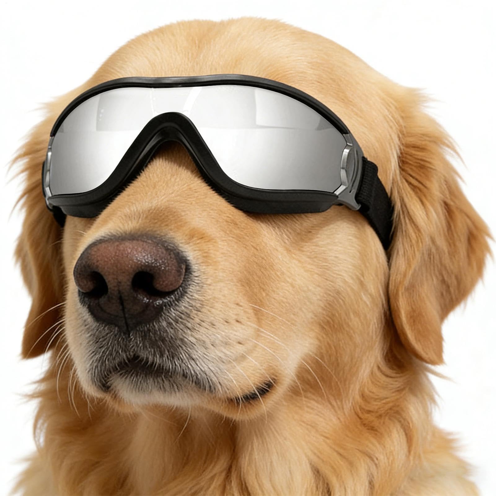 Dog Safety Goggles - M L PC Pet Eyewear, Protective UV Dust Block, Wind Shock-Proof Design | Fog-Free Secure Fit Puppy Medium Large Breed Outdoor Adventure Home Relaxing Travel Exercise
