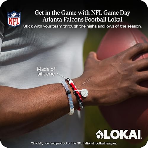 Miniatura 342 de Lokai NFL Football Collection - Pulseras de cuentas para hombres y mujeres, joyería de silicona, pulsera de moda para un ajuste cómodo