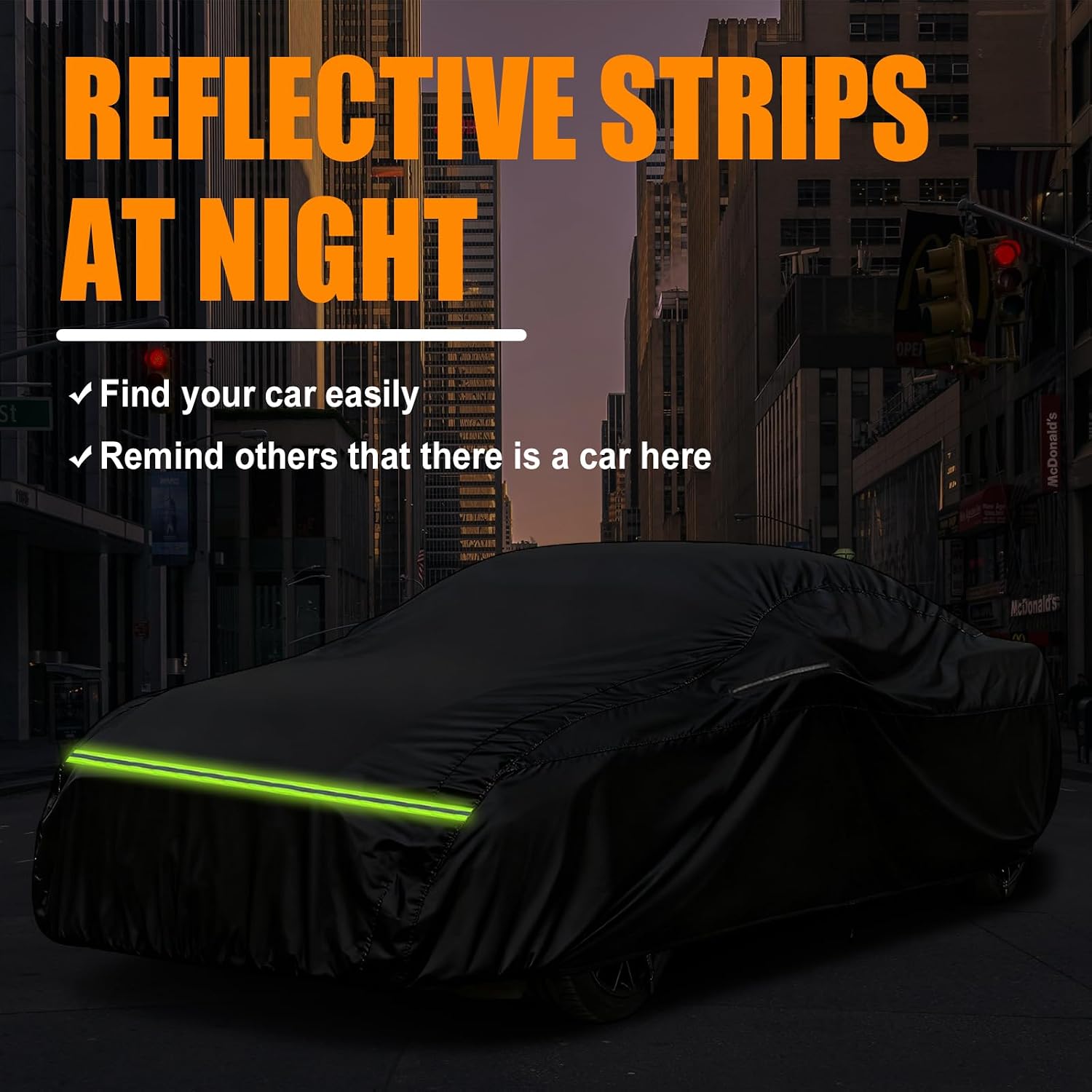 Waterproof Car Cover Compatible with 1975-1996 Jaguar XJS, 6 Layers All Weather Classic Car Covers with Inner Cotton&Zipper Door and Windproof Bnads for Snow Rain Dust Protection