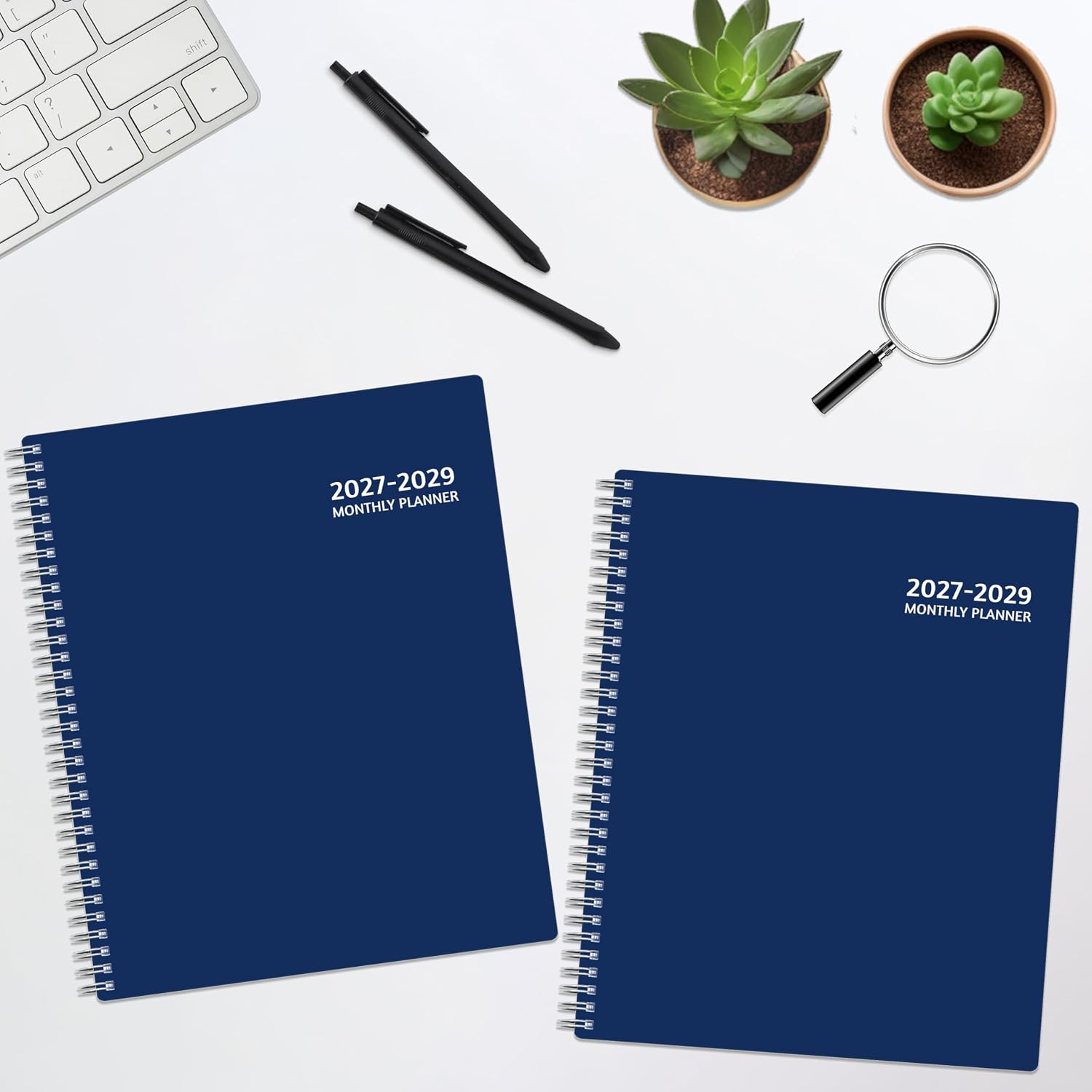 Monthly Planner 2027-2029, 36 Months Calendar Planner 2027-2029 from Jan 2027 – Dec 2029, 8.5'' x 11'' with Ruled Spread, Flexible Cover, Spiral Wirebound, Pocket, Coated Tabs, Notes ＆ Habit Tracker image 2