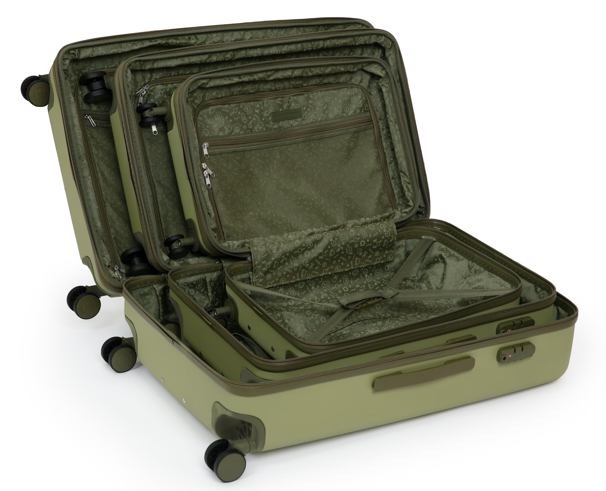 HAUPTSTADTKOFFER - Spree - Maleta rígida, Trolley expandible, Equipaje de Viaje, 4 Ruedas Dobles, TSA, 65 cm, 74 litros, Champán — view 45