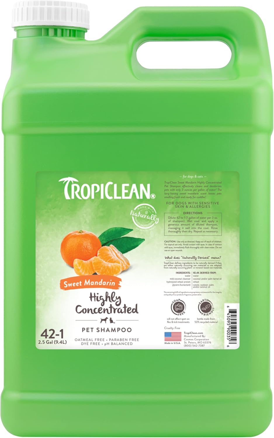 TropiClean Pure Plum High Concentrate Shampoo for Pets, 1 gal - Made in USA : Everything Else