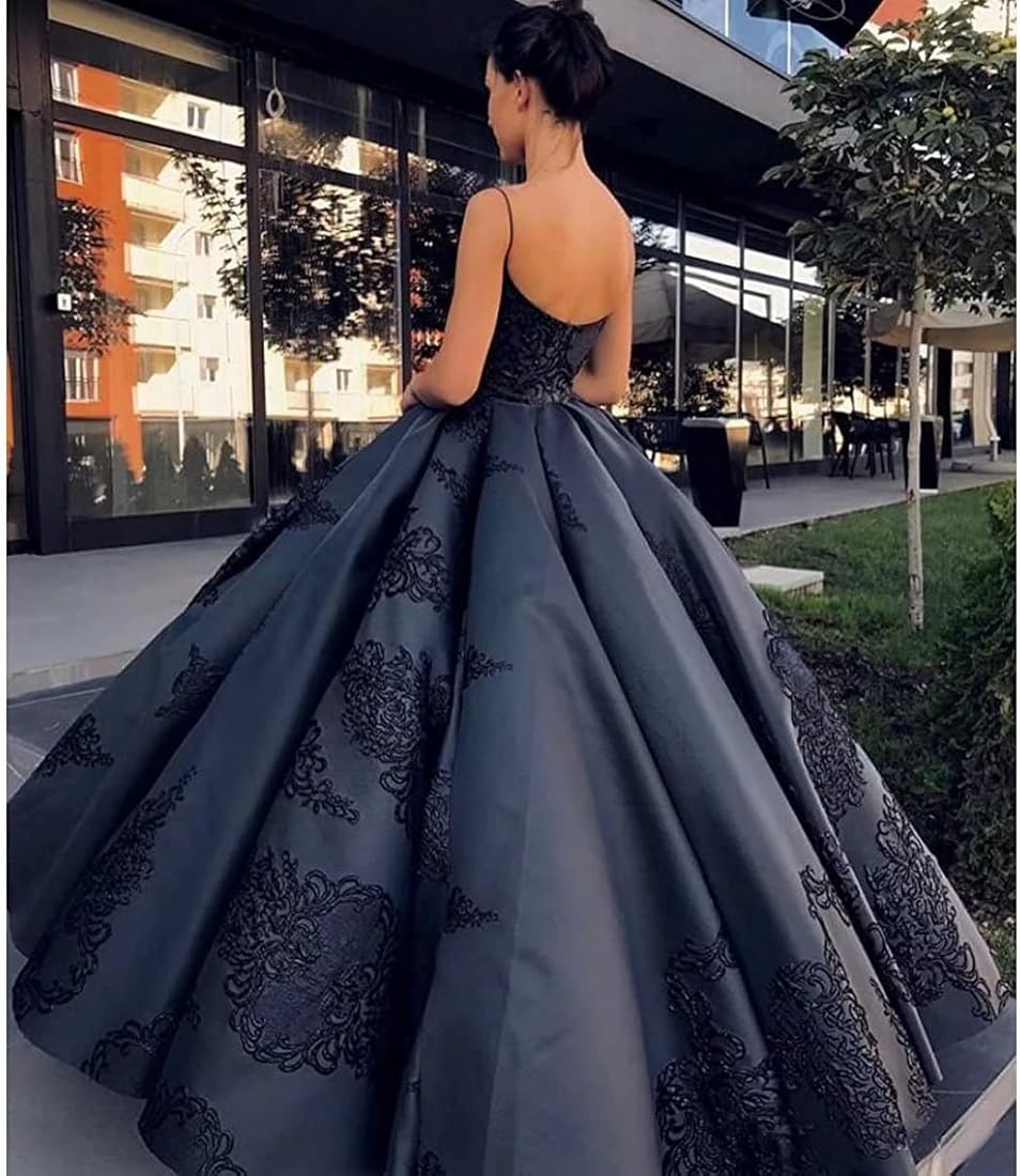 Sexy Black Sequins Backless Party Gown Long Split Prom Dress BA6986 BK0 |  Babyonlinewholesale