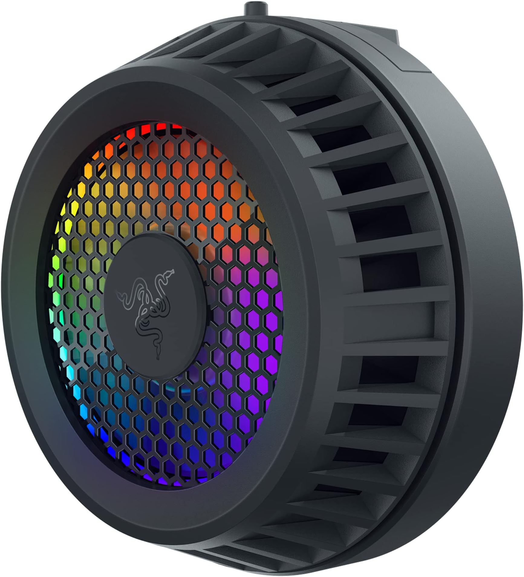 Razer Phone Cooler Chroma: Available for iPhone & Android - Universal Clamp - Advanced Smartphone Cooling Technology - 7-Blade Fan - 12 RGB LEDs - USB Type-C Power Cable - Powered by Chroma RGB