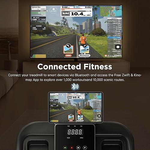 Miniatura 8 de Cintas de correr para el hogar, caminadora plegable de 3.0 HP con inclinación, máquina de correr portátil de espacio pequeño, capacidad de 240