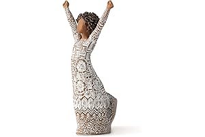 Encouraging Black Figurine Expressing Courage, Encouragement, and Strength