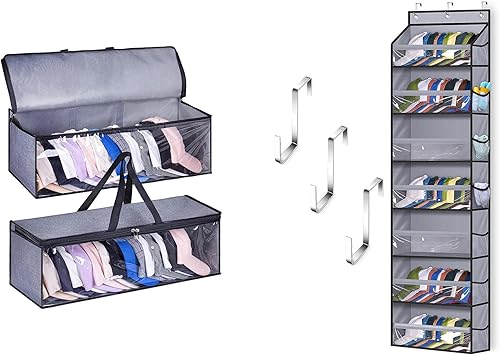 KIMBORA 2 piezas de almacenamiento de sombreros anchos y 7 niveles para gorras de béisbol