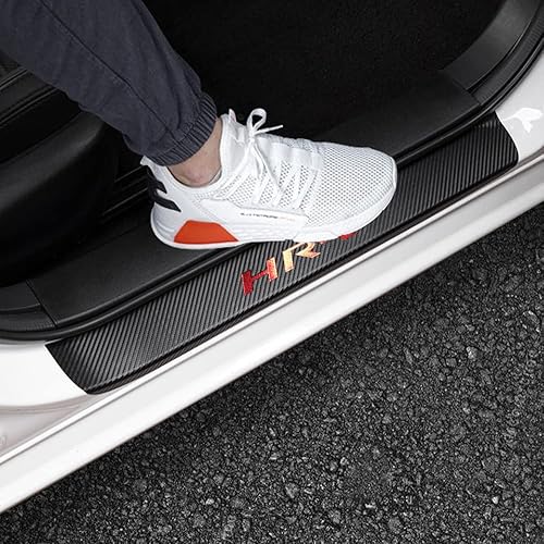 LEXLEY Protector de umbral de puerta de cuero estilo fibra de carbono para Honda 2023 2024 HRV HR-V, protector de umbral de puerta, protector de disponible en Yaxa Peru