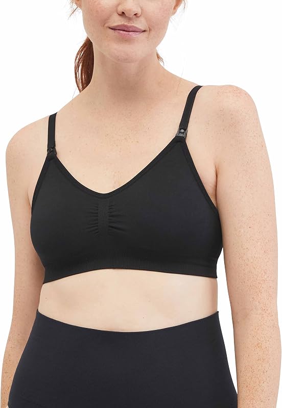 Motherhood Maternity Women's Wireless Clip Down Seamless Nursing Bra for Breastfeeding