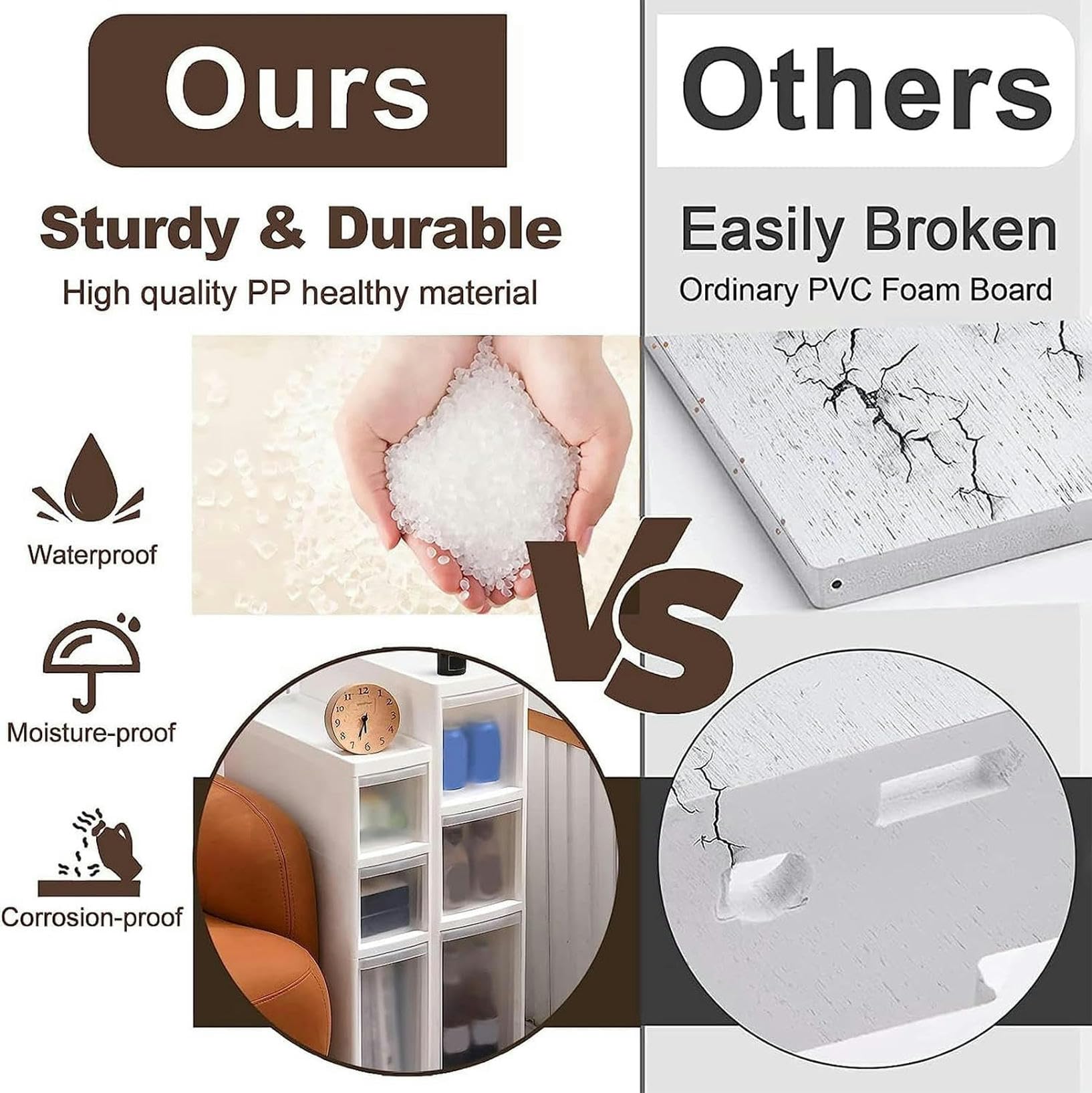Armadietto da bagno alto con ruote, sottile, con 2-6 ante, versatile, verticale per piccoli spazi, ideale per servizi igienici e spazi ristretti