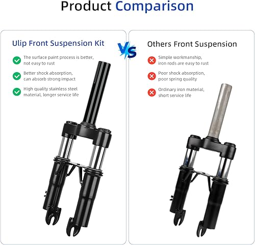 Miniatura 4 de ulip Kit de suspensión delantera: amortiguador con soporte ajustable, accesorios para guardabarros para scooters eléctricos Xiaomi M365 Pro Pro2 1S
