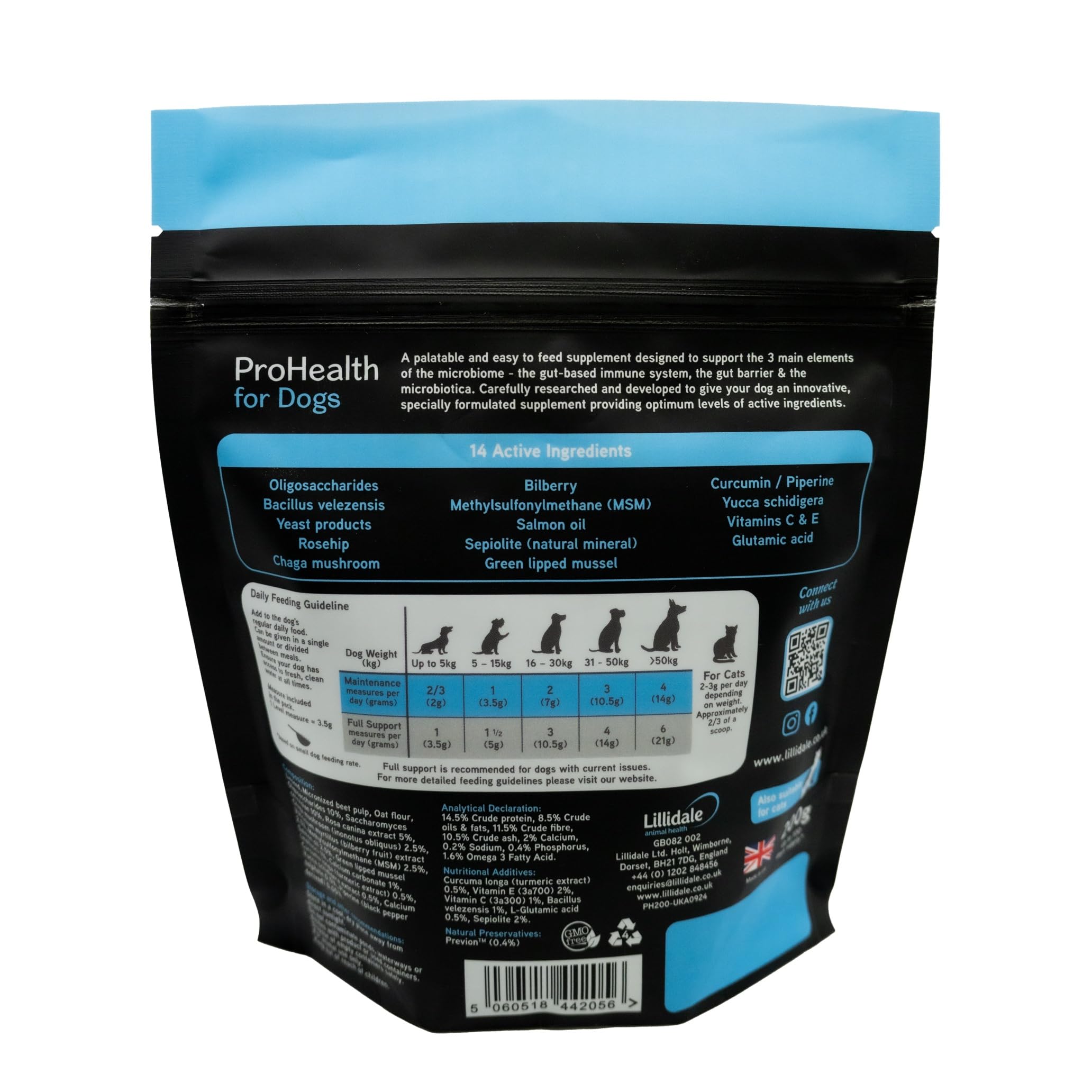 Lillidale ProHealth 200g, Dog Gut Health Supplement Pellets, Probiotic & Prebiotic, 14 Active Ingredients, Gluten & Soy Free - Image 2