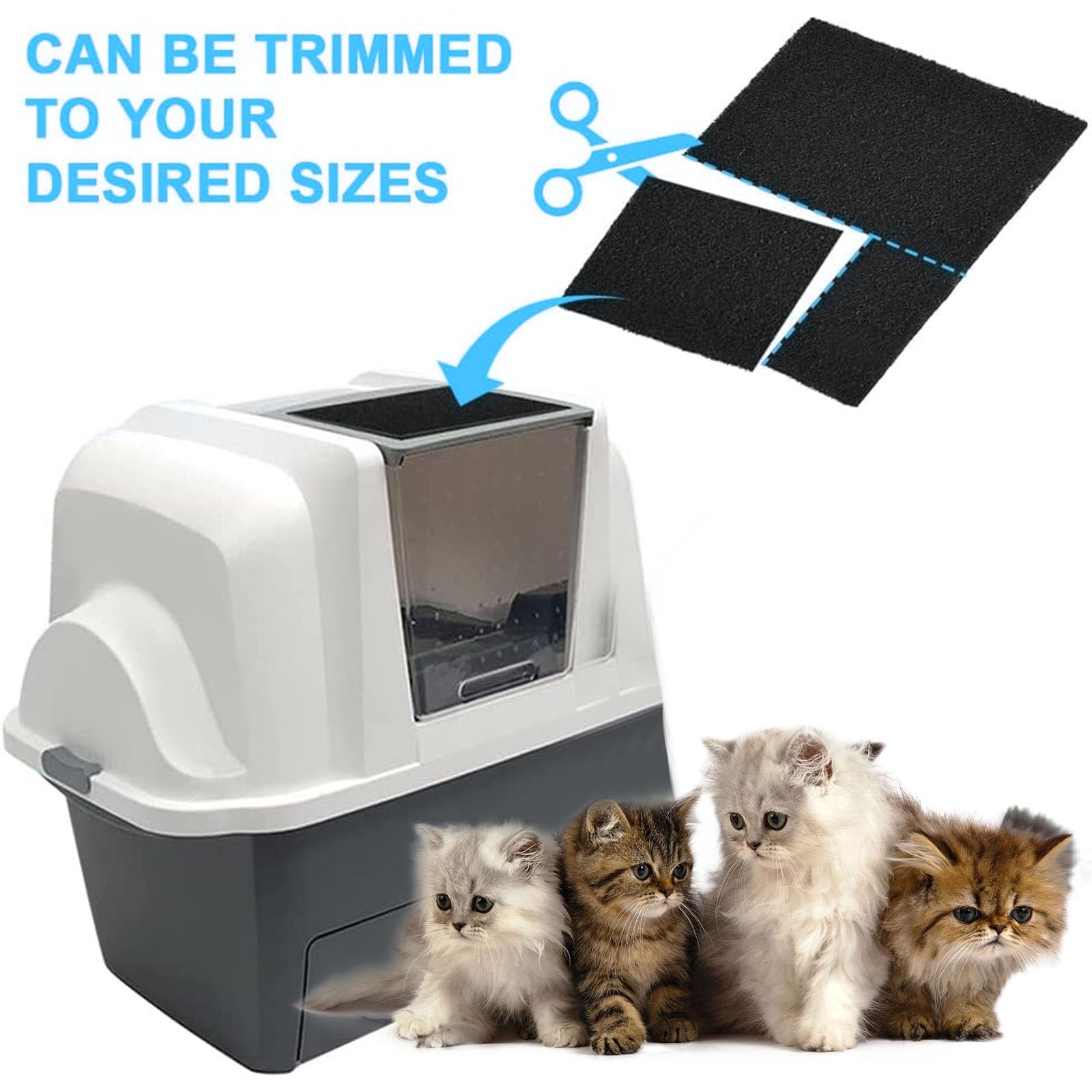 Filtri A Carbone Attivo Per Lettiera Gatti - 16 Pezzi Deodoranti E Anti-Odore - Foto 9