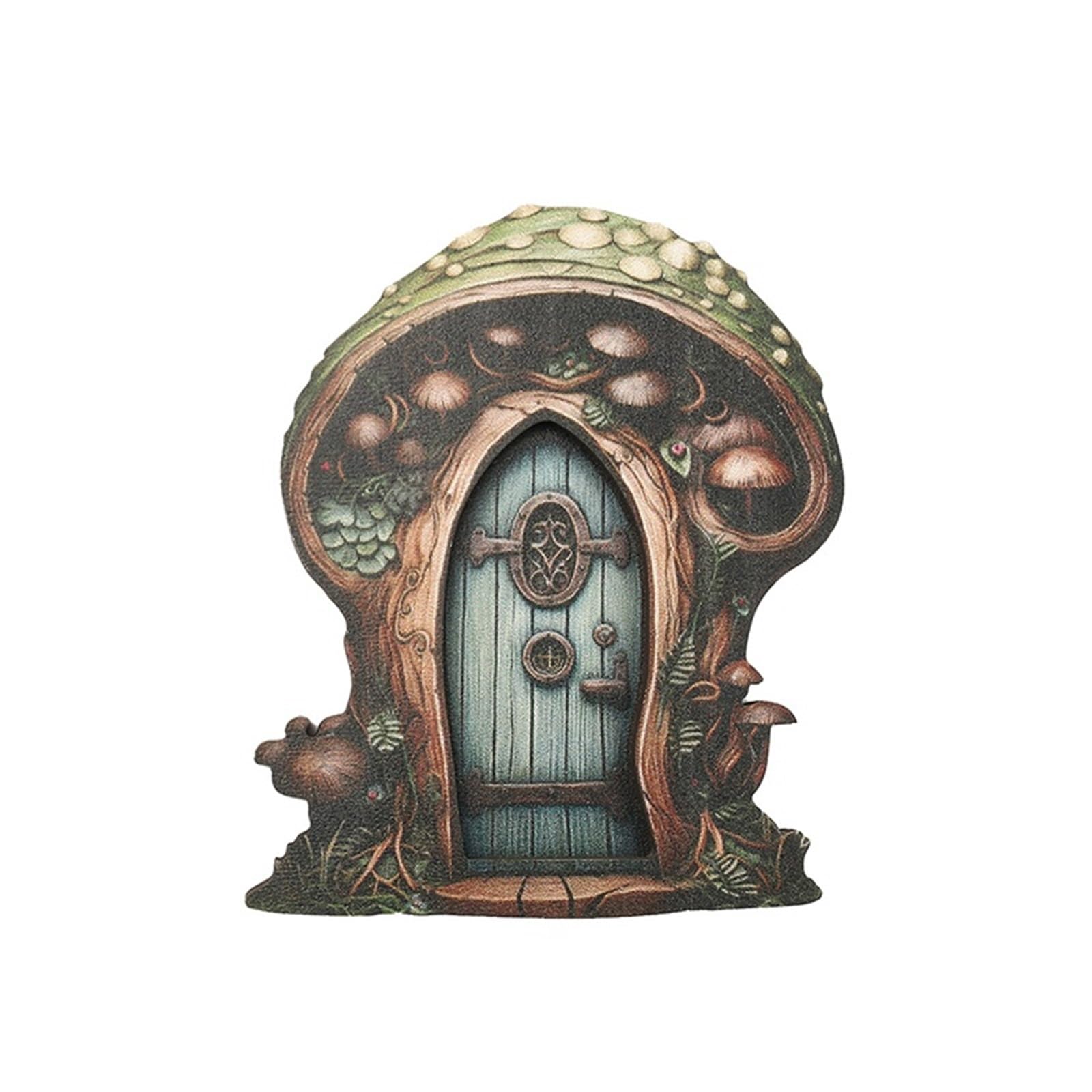 Dazhua Enchanting Wooden Fairy Door for Garden - Mini Elf Door Decor for Adults(Color 2)
