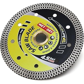 115 mm Diamond Cutting Disc Tiles Diamond Disc Extra Thin for Tiles and Porcelain Stoneware Marble Granite Tiles Hard Floor Tiles Glazed Clinker