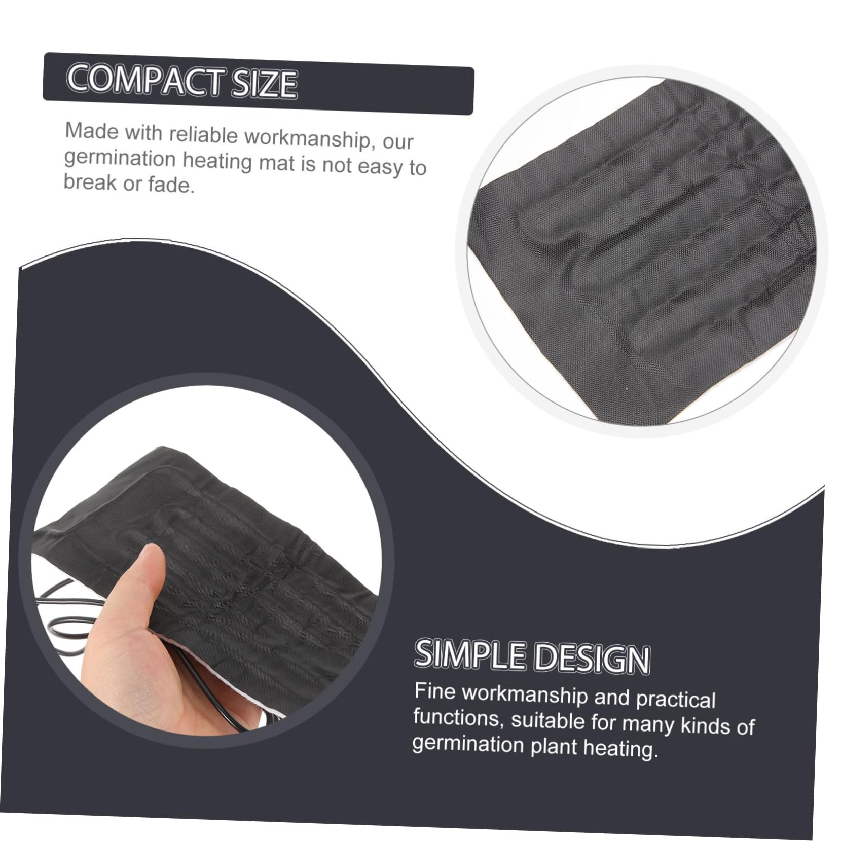 UPKOCH Heat Mat for Germination Digital Thermostat Controller for Flower and Vegetable Efficient Heat Distribution Compact Design for Cold Conditions