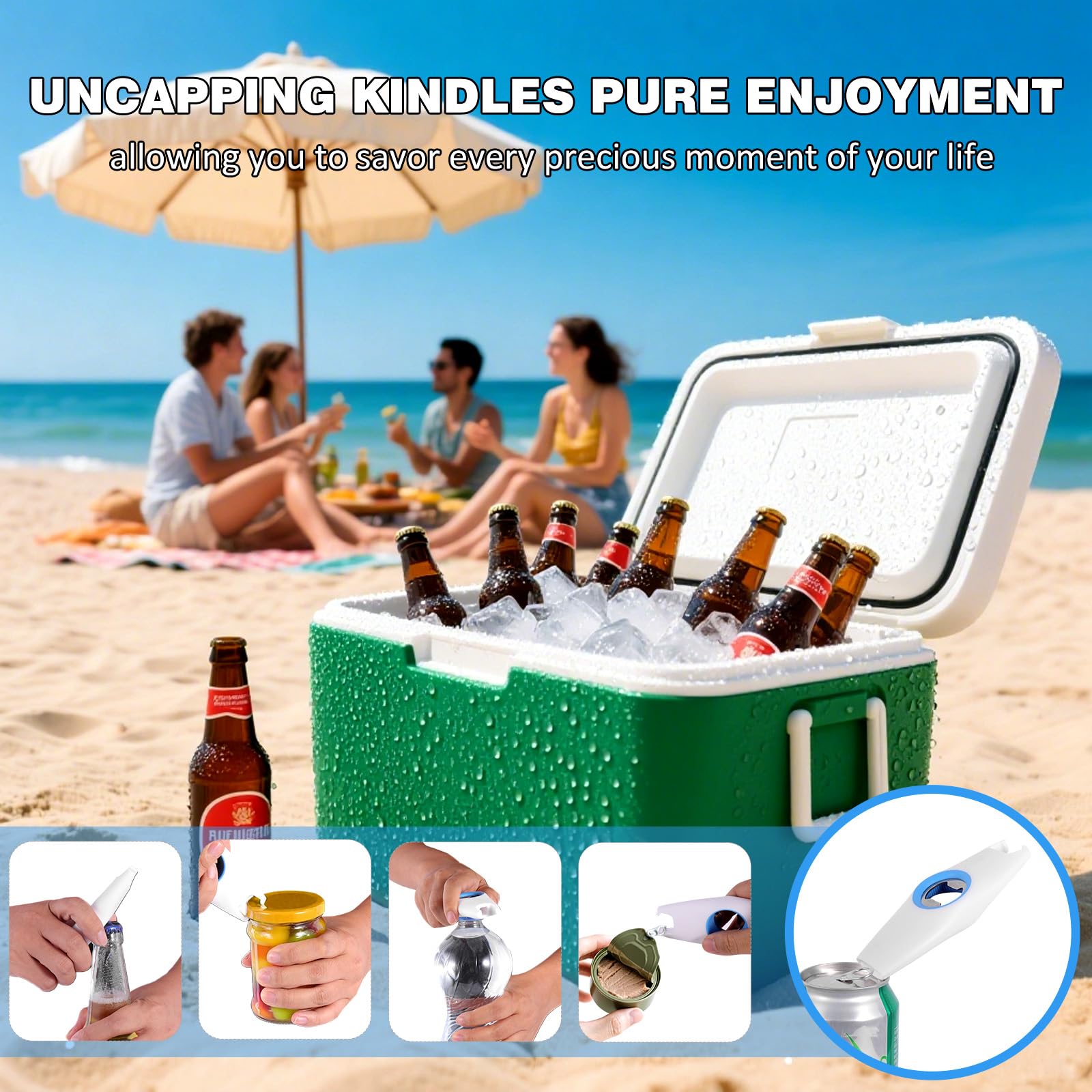 Snapklik.com : NTOUSIUY 5-in-1 Multifunctional Bottle Openers, Easy To ...