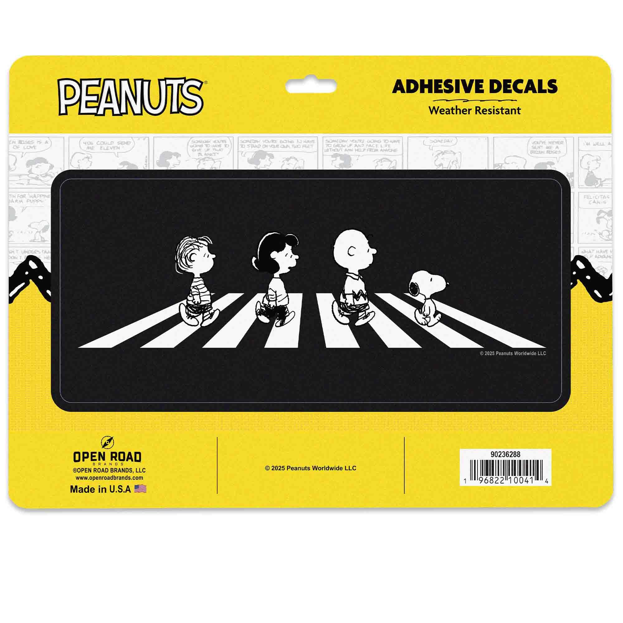 Peanuts Abbey Road Adhesive Vinyl Decal