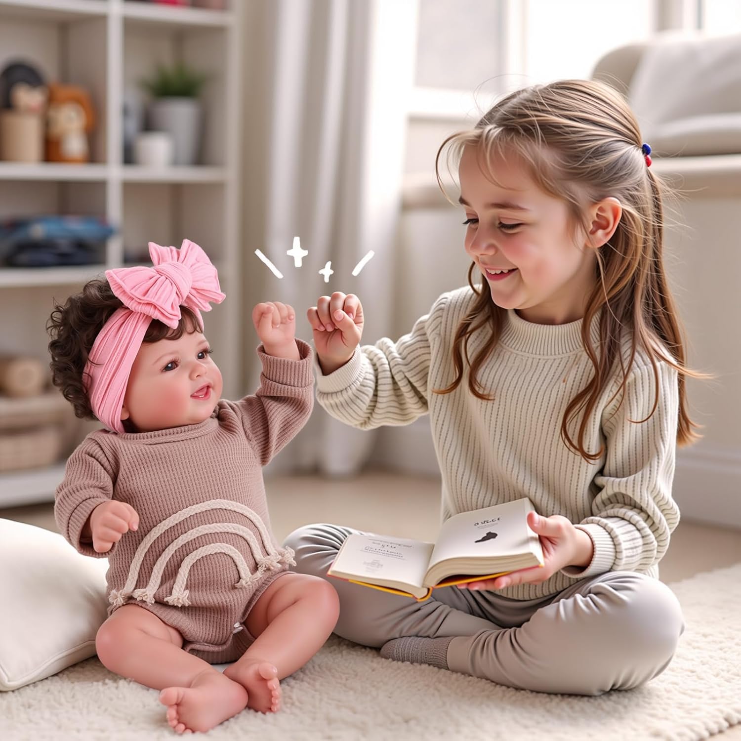 BABESIDE Lifelike Reborn Baby Dolls- Mia, 17 Inch Cute Realistic-Newborn Baby Doll Poseable Real Life Baby Dolls Girls with Gift Box for 3  Year Old