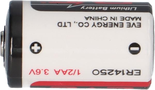 Batería de litio ER14250 de 3,6 V 1/2 AA, 1200 mAh, 4 unidades, LiSOCl2, baja autodescarga, celda primaria no recargable, compatible con LS14250, para medidores, contadores, alarmas, industriales - 4