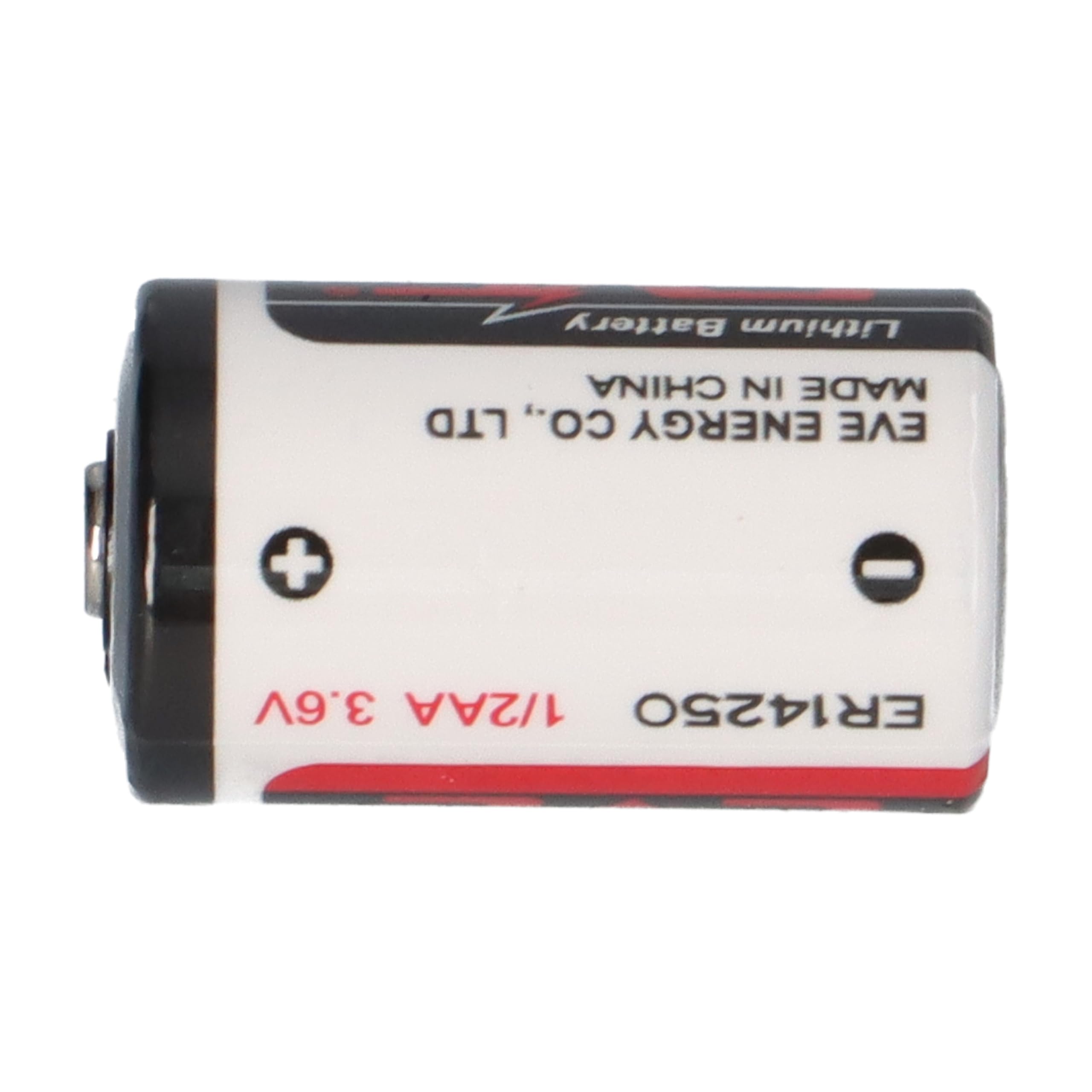 Batería de litio ER14250 de 3,6 V 1/2 AA, 1200 mAh, 4 unidades, LiSOCl2, baja autodescarga, celda primaria no recargable, compatible con LS14250, para medidores, contadores, alarmas, industriales — view 4
