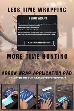 Arrow Wraps- Standard Diameter Topography Designs- Pack of 15-4,5,6, 7 Inch.