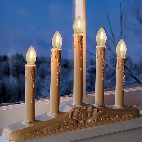 Miniatura 6 de Paquete de 25 bombillas LED C7 transparentes de repuesto, bombillas de Navidad transparentes de 0.6 W, regulables, bombillas LED E12 para luz