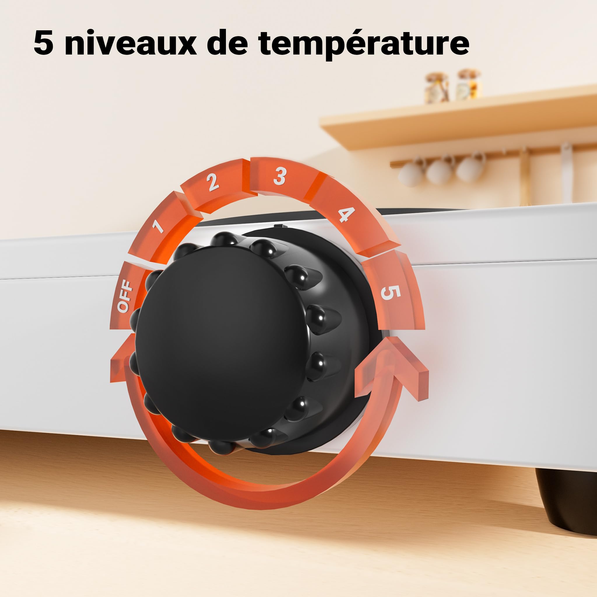Wiltec Double plaque chauffante 2000 W, 460 x 240 x 55 mm, Ø 15,5 cm/plaque, plaque de cuisson camping, cuisinière électrique, réchaud