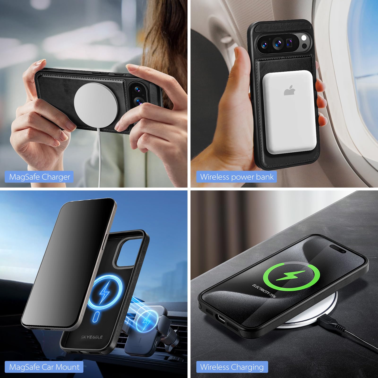 Compatible With Magsafe For Google Pixel 8 Wallet Case With Adjustable - View #5