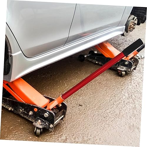 Miniatura 7 de COOLHIYA Gato de piso con mango de gato, 2 unidades, mango de coche, mango de goma hidráulico horizontal, mango de poste de gato horizontal,