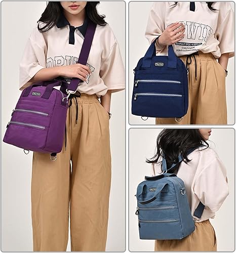 Miniatura 6 de Bolsas Hobo con múltiples bolsillos con correas ajustables para mujer, bolsos de mano, bolsos cruzados, bolso de viaje