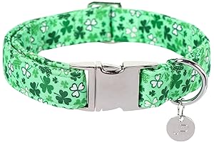 Adorable Clover Collar for Your Lucky Pup: St. Patrick's Day Dog Collar