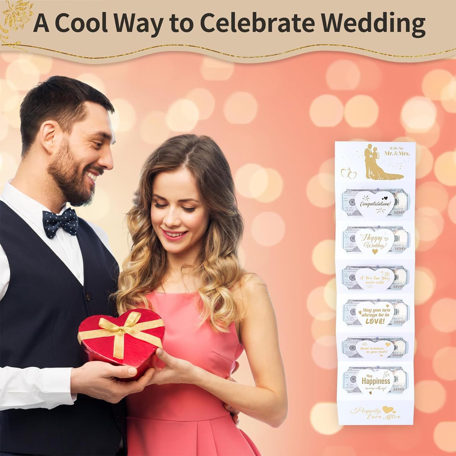 FOSDICK Wedding Money Gift Wallet, wedding money wallets - Image 3